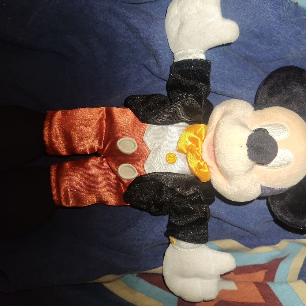 Disney Mickey Mouse Plush Toy with Orange Pants